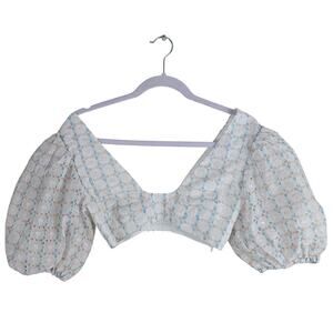For Love & Lemons Denise Crop Top Size XS